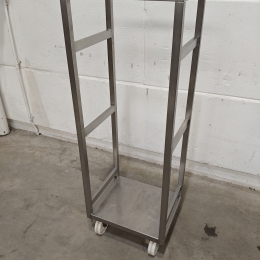 Stainless steel trolley - 50x40x143 cm